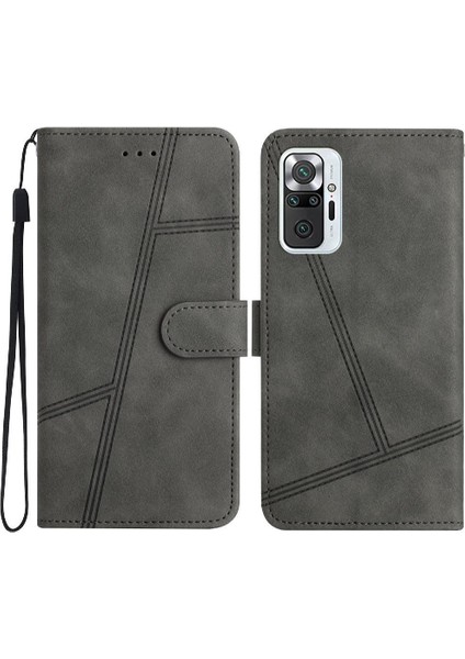 Xiaomi Redmi Not 10 Pro Için Flip Case Kart Yuvaları Tutucu Manyetik Bilek Pu (Yurt Dışından)