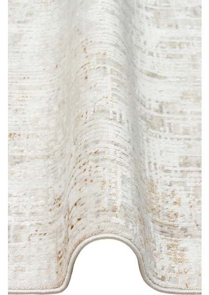 Roma RM03 Cream Beige Viskon ve Polyester Ile Üretilen Modern ve Şık Salon Halısı modelleri