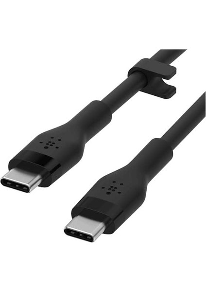 Belkın Boostcharge Flex 1 M Usb-C To Usb-C Silikon Kablo Siyah