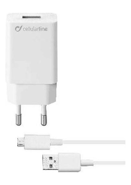 Cellularlıne Microusb 10W Kablo ve Adaptör Seyahat Şarj Cihazı