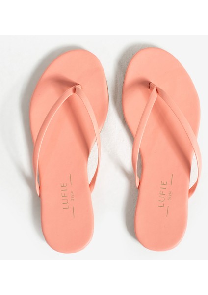 Kadın Parmak Arası Terlik Somon modelleri