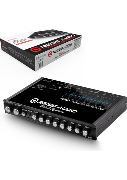 Grafik Ekolayzer 6 Kanal 7 Bantlı Reıss Audıo Rs-Eq7