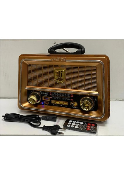 RT-833 Radyo/tf Card/usb/kumandalı Nostalj