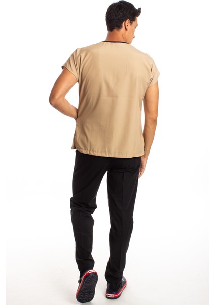 Cerrahi Doktor Hemşire Scrubs Alt Siyah Forma Takım modelleri