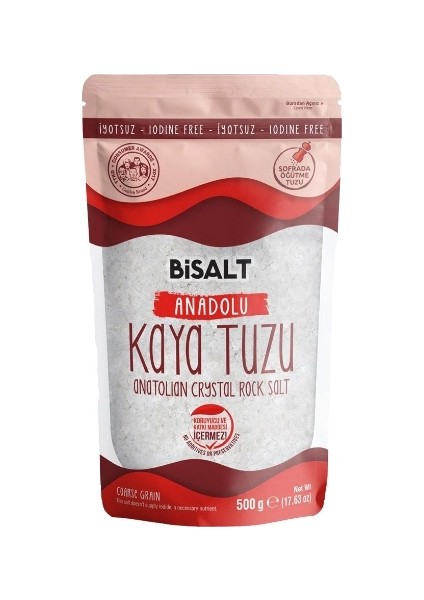 Anadolu Kaya Tuzu Iri 500 gr. (4'lü)