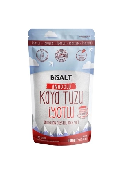 Anadolu Kaya Tuzu Iyotlu 500 gr. (24'lü)