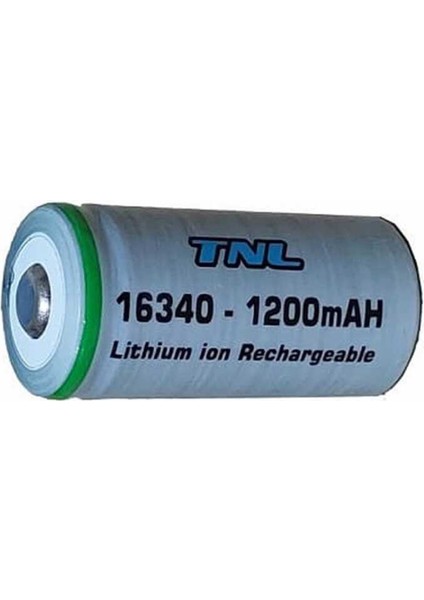 CR123A 16340 3.7V 1200MAH Li-Ion Başlıklı Pil