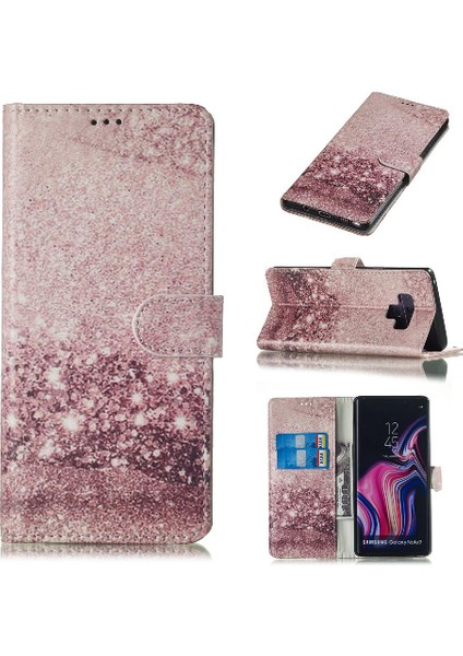 Samsung Galaxy Not 9 Için Flip Case Tam Koruma Manyetik Kart Yuvaları Pu (Yurt Dışından)