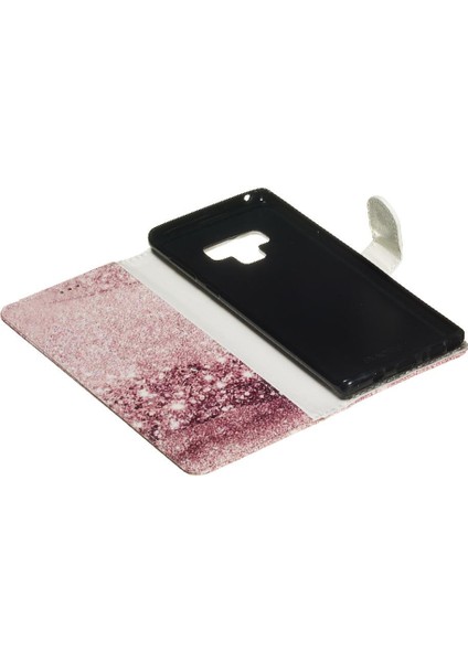 Samsung Galaxy Not 9 Için Flip Case Tam Koruma Manyetik Kart Yuvaları Pu (Yurt Dışından)