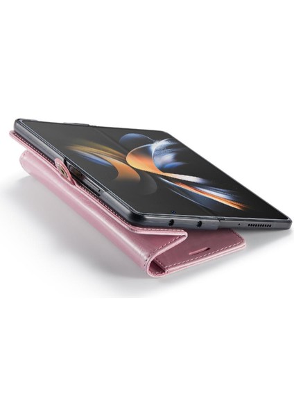 Samsung Galaxy Z Için Flip Case Fold 3 5g Kart Tutucu Retro Cüzdan Kapak (Yurt Dışından)