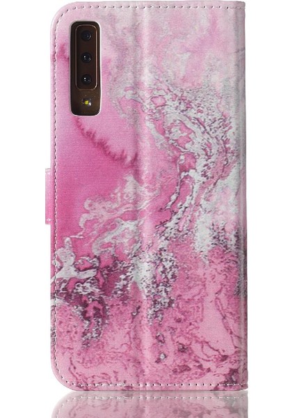 Samsung Galaxy A7 2018 Için Flip Case Mermer Desen Tam Koruma Pu (Yurt Dışından) fiyatları