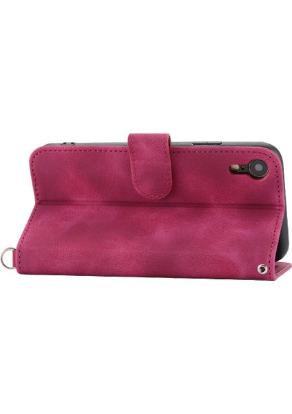 Iphone 11 Için Flip Case Xr Kabartmalı Çoklu Kredi Kartı Yuvaları Bileklik (Yurt Dışından) fırsatları