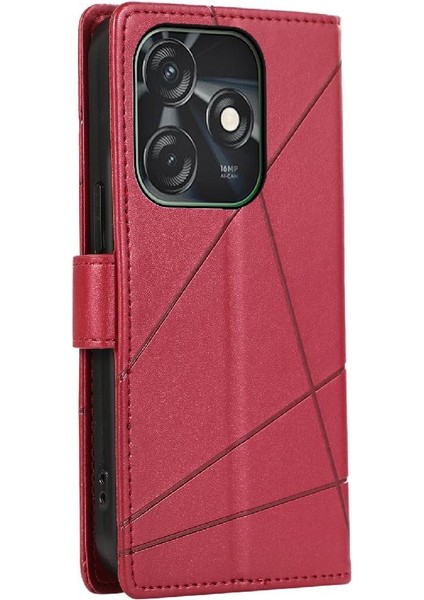 Tecno Kıvılcım 10C Şok Emici Kickstand Üç Kart Yuvaları Için Flip Case (Yurt Dışından)