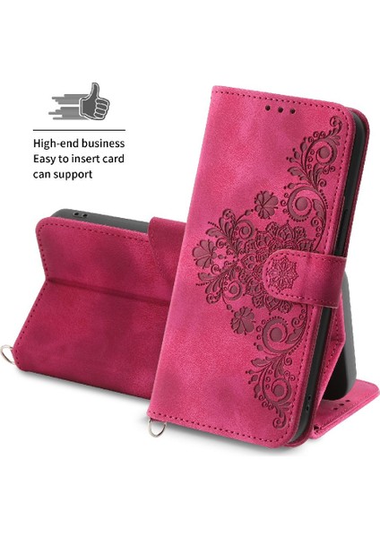 Iphone 14 Için Flip Case Pro Çoklu Kredi Kartı Yuvaları Bileklik Kabartmalı (Yurt Dışından) fiyatları