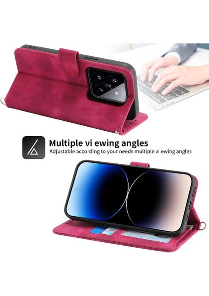 Xiaomi 14 Pro Kabartmalı Darbeye Çoklu Kredi Kartı Yuvaları Için Flip Case (Yurt Dışından) fırsatları