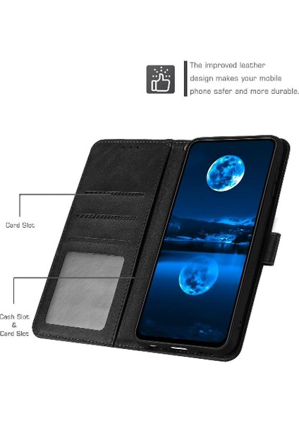 Kart Yuvası Saf Renk ile Toka Kickstand ile IPhone 14 Için Flip Case (Yurt Dışından)