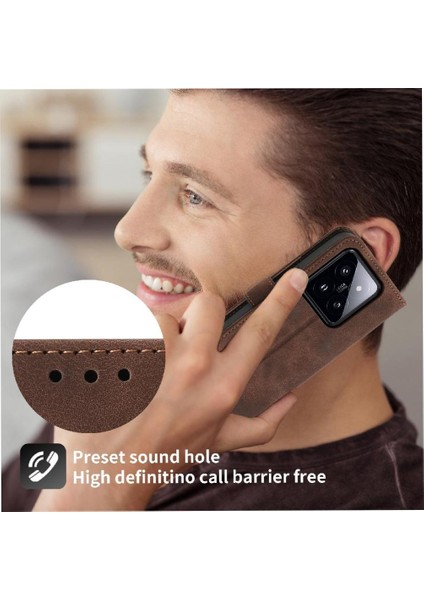 Xiaomi 14 Pro Kabartmalı Darbeye Çoklu Kredi Kartı Yuvaları Için Flip Case (Yurt Dışından) indirimleri
