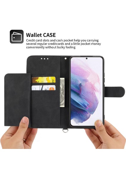 Samsung Galaxy S21 Ultra Kabartmalı Darbeye Bileklik Kartı Için Flip Case (Yurt Dışından) indirimleri