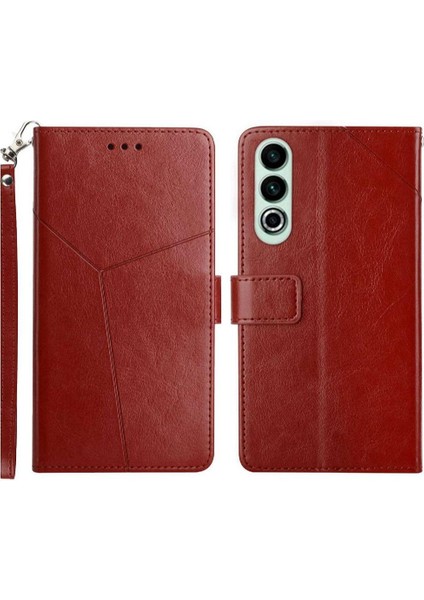 Oneplus Nord Ce4 Deri Cüzdan Kickstand Için Flip Case-Dayanıklı Kapak (Yurt Dışından)