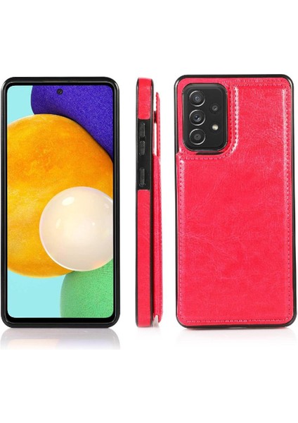 Cüzdan Kılıf Samsung Galaxy Için A52S 5g Çift Manyetik Toka Kart Yuvaları (Yurt Dışından)