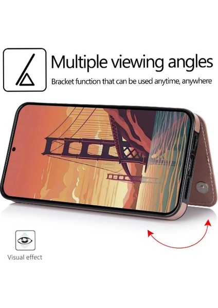Kart Tutucu ile Samsung Galaxy S24 Çift Manyetik Toka Için Cüzdan Kılıf (Yurt Dışından) indirimleri