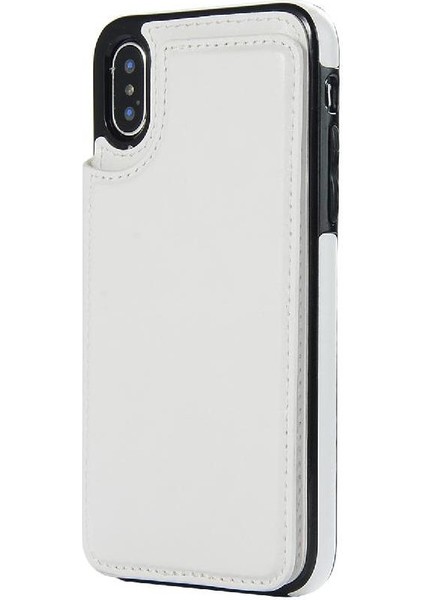 Cüzdan Kılıf IPhone X/xs Kickstand Kart Yuvaları ile Pu Deri Kart (Yurt Dışından) modelleri