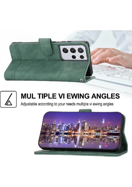 Samsung Galaxy S21 Ultra Bileklik Nakit Cep Kart Yuvaları Için Flip Case (Yurt Dışından) fiyatları