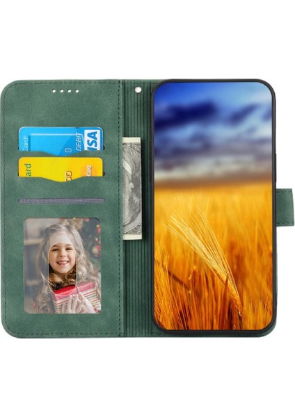 Samsung Galaxy M54 Kart Yuvaları Manyetik Kapatma Bileklik Için Flip Case (Yurt Dışından)