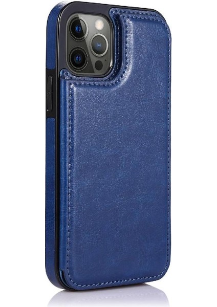 Cüzdan Kılıf IPhone 13 Pro Kart Yuvaları Pu Deri Kart Tutucu Toka ile (Yurt Dışından) modelleri