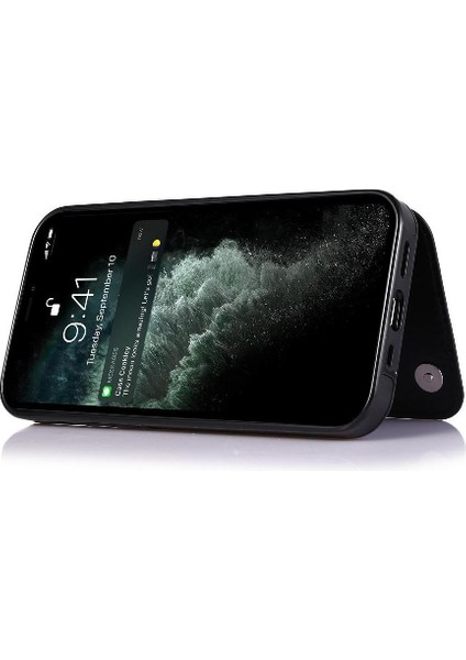 Kart Tutucu Kickstand Kart Yuvaları Pu ile IPhone 13 Mini Için Cüzdan Kılıf (Yurt Dışından) fiyatları