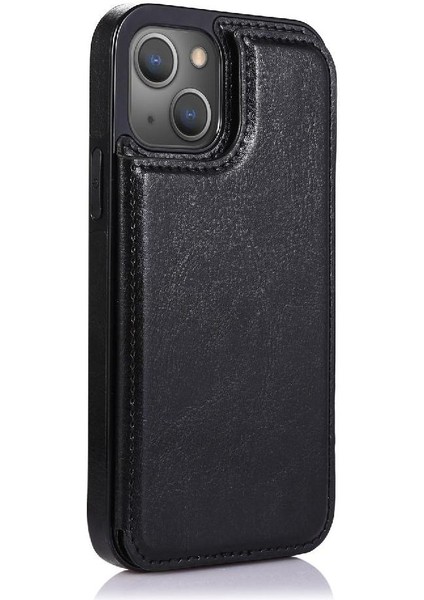 Kart Tutucu Kickstand Kart Yuvaları Pu ile IPhone 13 Mini Için Cüzdan Kılıf (Yurt Dışından) indirimleri