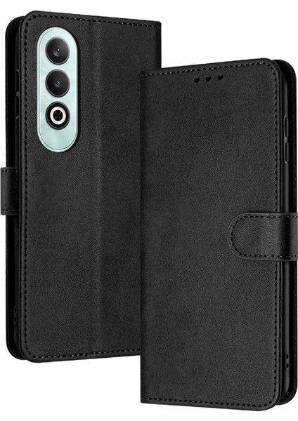 Toka ile Oneplus Nord Ce4 Için Flip Case Saf Renk Pu Deri ile (Yurt Dışından)