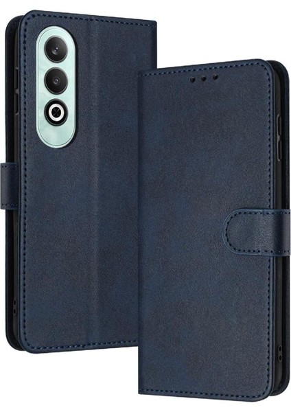 Toka ile Oneplus Nord Ce4 Için Flip Case Saf Renk Pu Deri ile (Yurt Dışından)