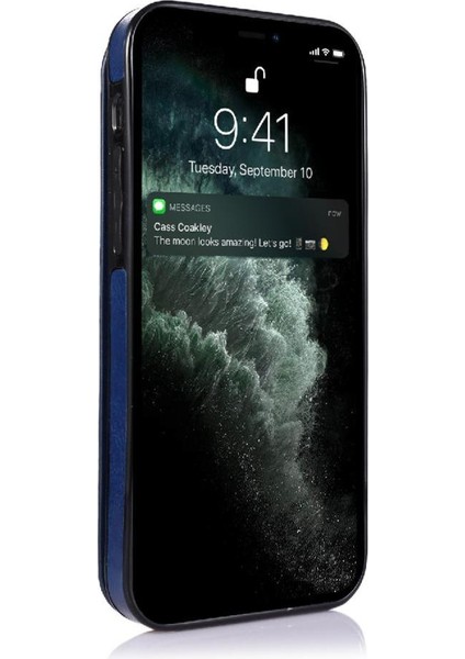 Kart Sahibi ile IPhone 13 Pro Max Pu Deri Kart Yuvaları Için Cüzdan Kılıf (Yurt Dışından)