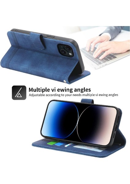 IPhone 15 Için Flip Case Artı Manyetik Kapatma Nakit Cep Premium Kart (Yurt Dışından) indirimleri