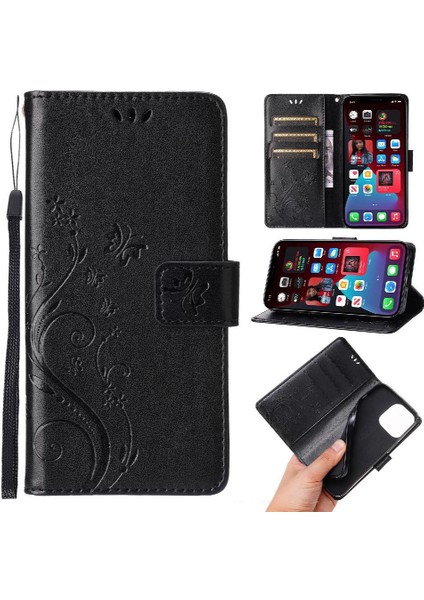 IPhone 15 Için Filp Durumda Pro Max Kart Tutucu Pu Deri Manyetik Kapatma (Yurt Dışından)