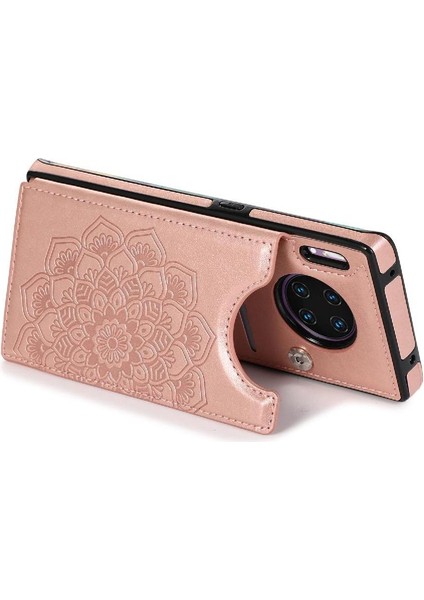 Colorful Shop Cüzdan Kart Tutucu Kılıf ile Huawei Mate 30 Desen Çiçek Çift Flip (Yurt Dışından)