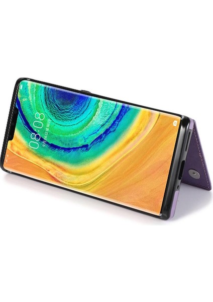 Colorful Shop Cüzdan Huawei Mate 30 Için Kart Tutucu Kılıf ile Pro Flip Darbeye Çift (Yurt Dışından)