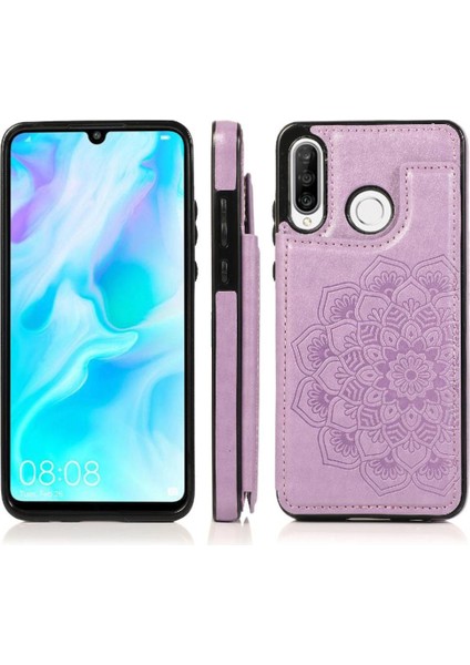 Huawei P30 Lite Flip Darbeye Dayanıklı Desen Için Kart Tutucu Kılıf ile Cüzdan (Yurt Dışından) indirimleri
