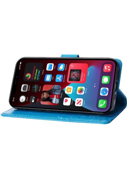 IPhone 15 Için Filp Durumda Pro Max Kart Tutucu Pu Deri Manyetik Kapatma (Yurt Dışından)
