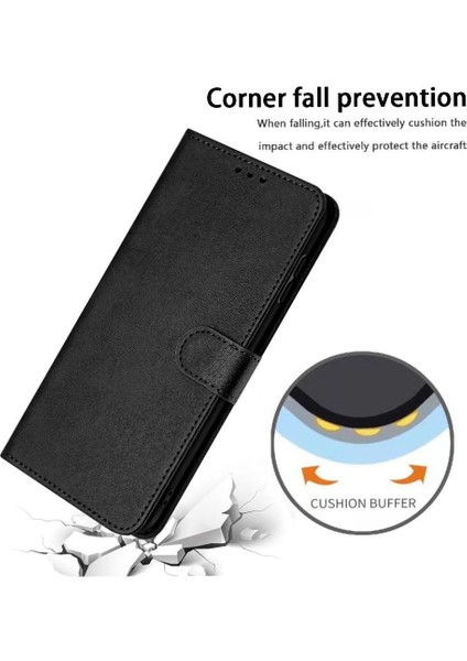 Kart ile Toka ile Oneplus 12R Pu Deri Saf Renk Için Flip Case (Yurt Dışından)