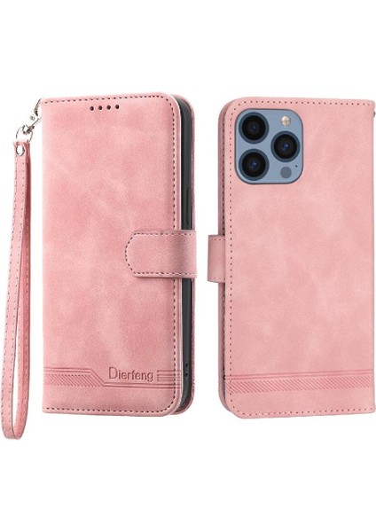 IPhone 14 Pro Nakit Cep Kartı Yuvaları Premium Bileklik Için Flip Case (Yurt Dışından)