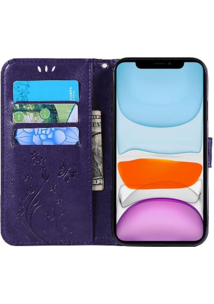 IPhone 11 Için Filp Durumda Kart Tutucu Manyetik Kapatma Pu Deri Kickstand (Yurt Dışından) fiyatları