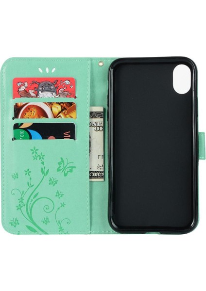 IPhone Xs Max Manyetik Kapatma Kickstand Pu Deri Bilek Için Filp Durumda (Yurt Dışından) modelleri