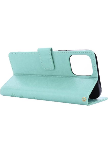 IPhone 13 Için Filp Durumda Pro Max Kickstand Kart Tutucu Pu Deri Bilek (Yurt Dışından) fırsatları