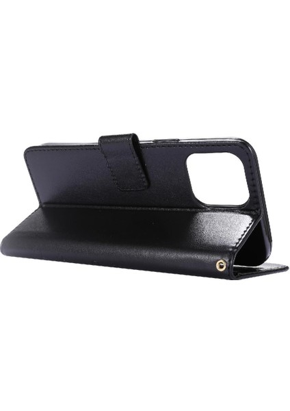 IPhone 13 Için Filp Durumda Pro Max Kickstand Kart Tutucu Pu Deri Bilek (Yurt Dışından)