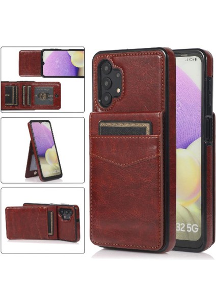 Kredi Kartı Cüzdanı Manyetik ile Samsung Galaxy A32 5g ile Uyumlu (Yurt Dışından)