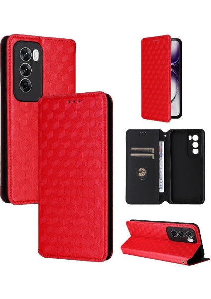 Oppo Oppo 12 Pro 5g Için Flip Case Cüzdan Pu Deri Kart Yuvaları Tutucu (Yurt Dışından) modelleri