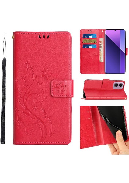 Motorola Moto G24 Kart Tutucu Pu Deri Bilek Kayışı Kapatma Için Filp Durumda (Yurt Dışından)