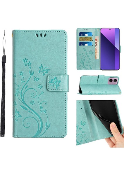Motorola Moto G34 Pu Deri Manyetik Kapatma Kart Tutucu Için Filp Durumda (Yurt Dışından)